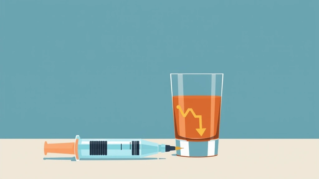 Illustration of Altimmune's GLP-1 drug reducing heavy drinking