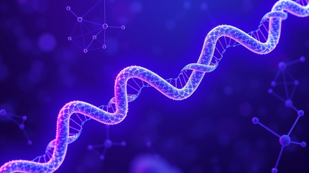 Conceptual illustration of AI modeling an intrinsically disordered protein