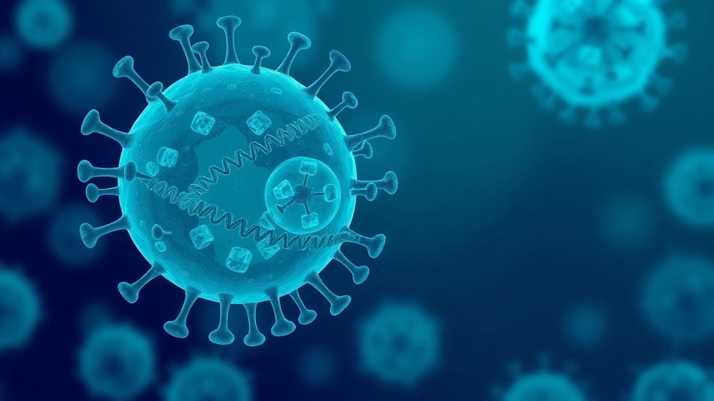 Conceptual illustration of an immune cell with DNA methylation tags