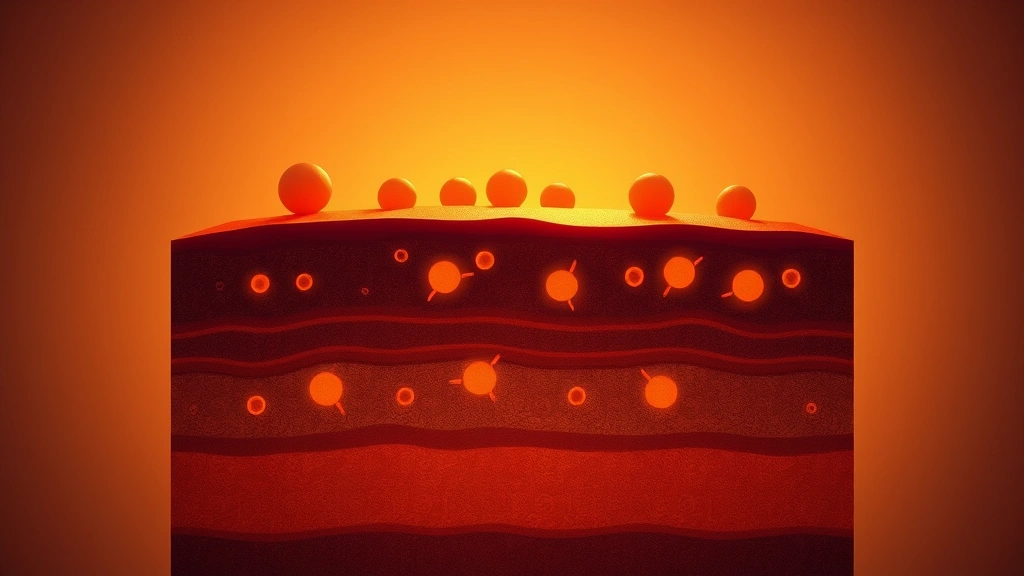 Conceptual illustration of pigment-producing skin cells