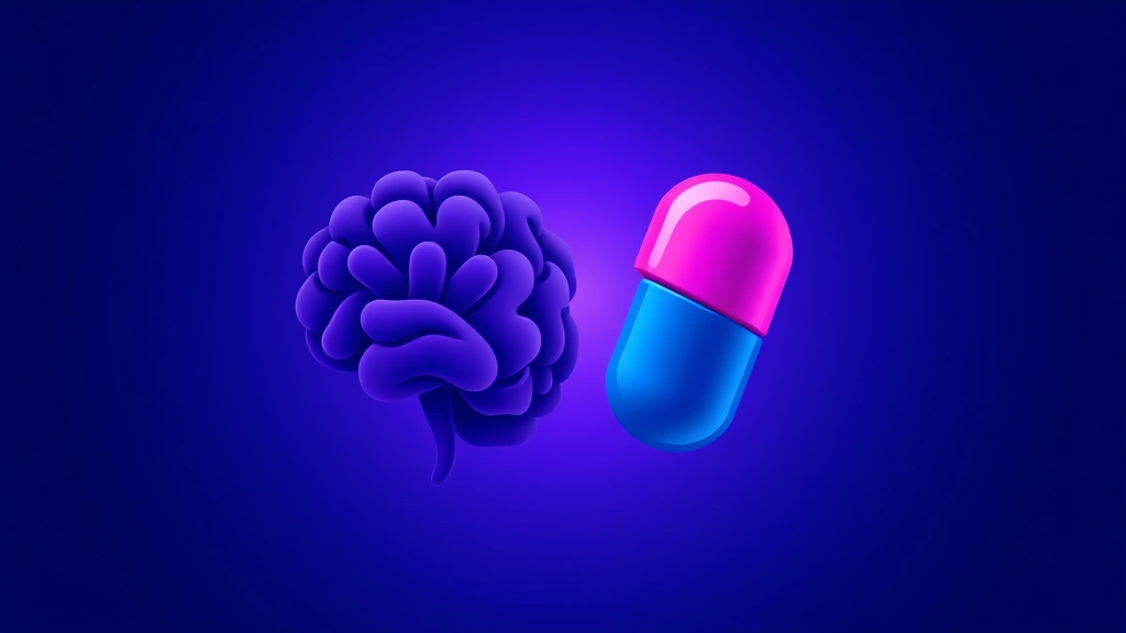 Conceptual illustration of two CNS-focused pharma entities merging