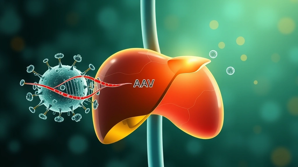 Conceptual illustration of a gene therapy vector targeting the liver
